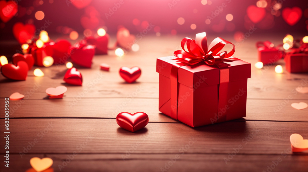 red gift box with ribbon red gift box with ribbon