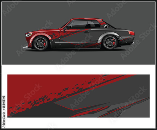 Car Wrap Livery Design Ready-made printed wrap design for Van  Truck and car