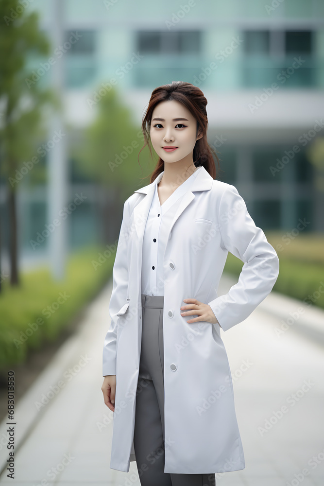 Vertical photo soft lighting female asian nurse Vertical photo soft lighting female asian nurse