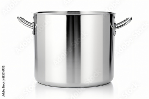 Stainless Steel pot Isolated on white background