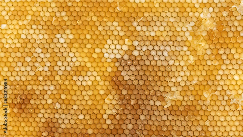 Honeycomb, background of honeycombs.