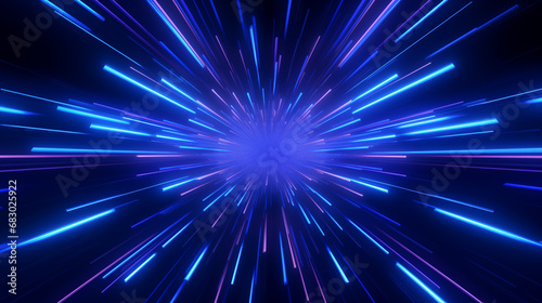 3D Rendered Neon Glow Abstract Backgrounds: Magenta Tones, Dynamic Ribbons, Virtual Clouds & Glowing Geometric Shapes in Dark Settings for Futuristic, Energy-Themed Wallpapers - generativ ai