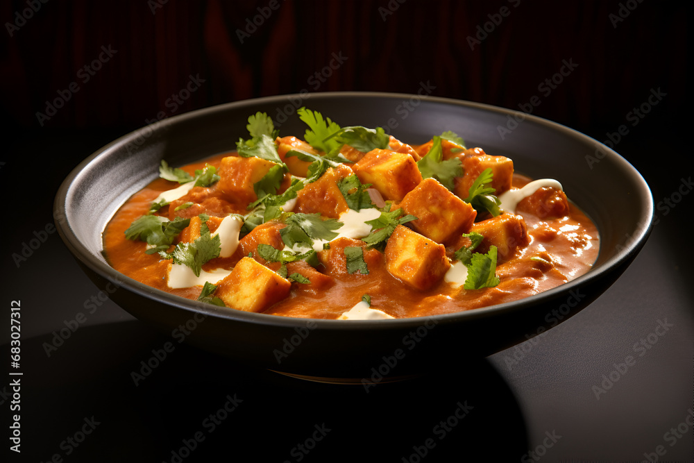 Delicious Butter Paneer Masala Dish in a Bowl