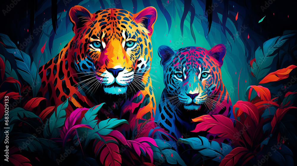 custom made wallpaper toronto digitalleopardos coloridos