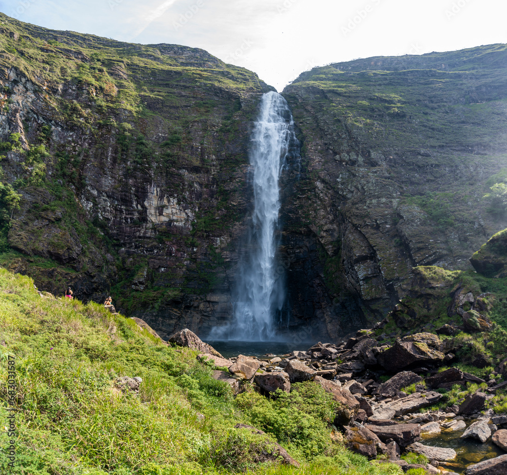 Casca D'Anta Waterfall in Serra da Canastra, Brazilian state park Casca D'Anta Waterfall in Serra da Canastra, Brazilian state park