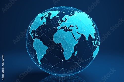global network concept, technology and communications advertisement, digital world connected with technology