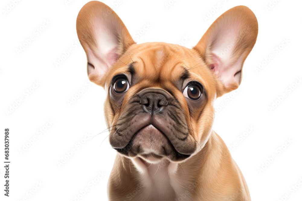 adorable beige french bulldog puppy