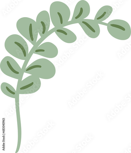 Floral element. Illustration