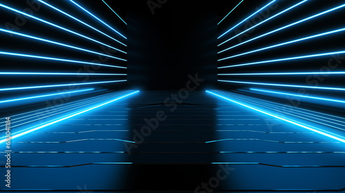 3D Rendered Neon Glow Abstract Backgrounds: Magenta Tones, Dynamic Ribbons, Virtual Clouds & Glowing Geometric Shapes in Dark Settings for Futuristic, Energy-Themed Wallpapers - generativ ai