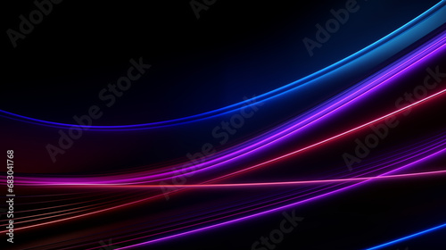 3D Rendered Neon Glow Abstract Backgrounds: Magenta Tones, Dynamic Ribbons, Virtual Clouds & Glowing Geometric Shapes in Dark Settings for Futuristic, Energy-Themed Wallpapers - generativ ai