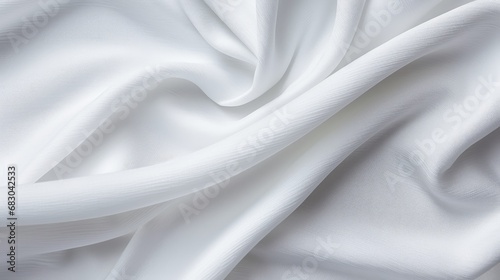 Close-up texture of white fabric or cloth in white color.