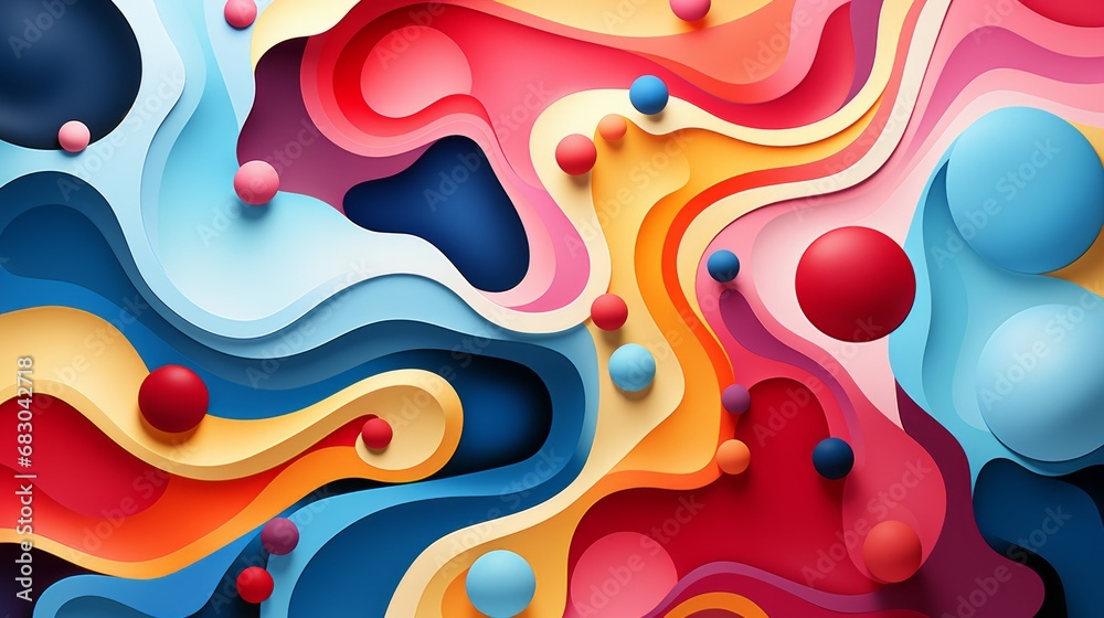 Obraz premium abstract background with circles