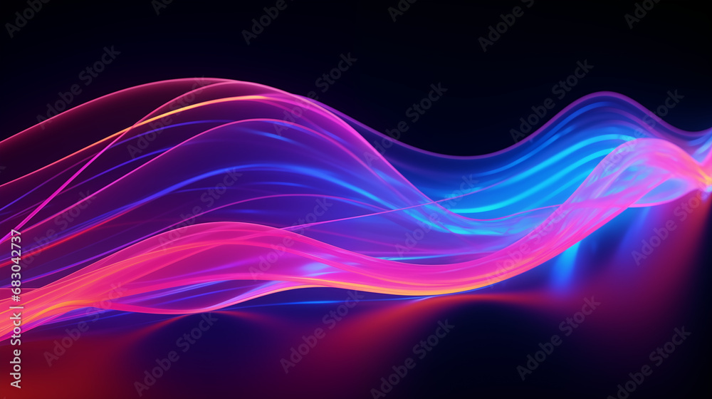 3D Rendered Neon Glow Abstract Backgrounds: Magenta Tones, Dynamic Ribbons, Virtual Clouds & Glowing Geometric Shapes in Dark Settings for Futuristic, Energy-Themed Wallpapers - generativ ai 3D Rendered Neon Glow Abstract Backgrounds: Magenta Tones, Dynamic Ribbons, Virtual Clouds & Glowing Geometric Shapes in Dark Settings for Futuristic, Energy-Themed Wallpapers - generativ ai