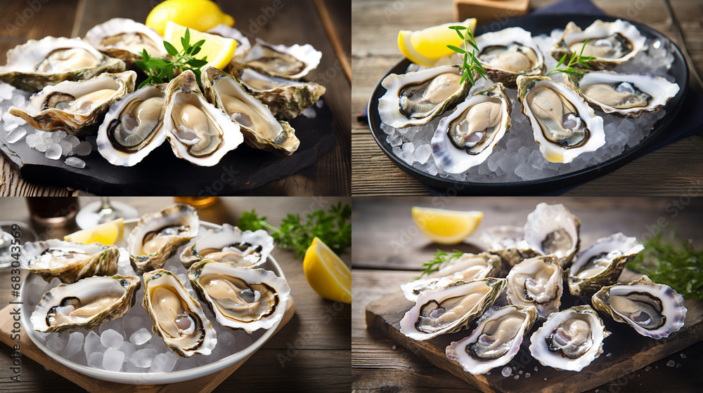 oysters and lemon oysters and lemon