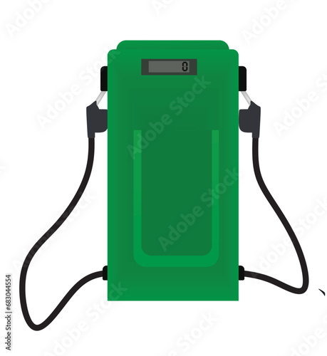 Retro fuel dispenser. vector illustration