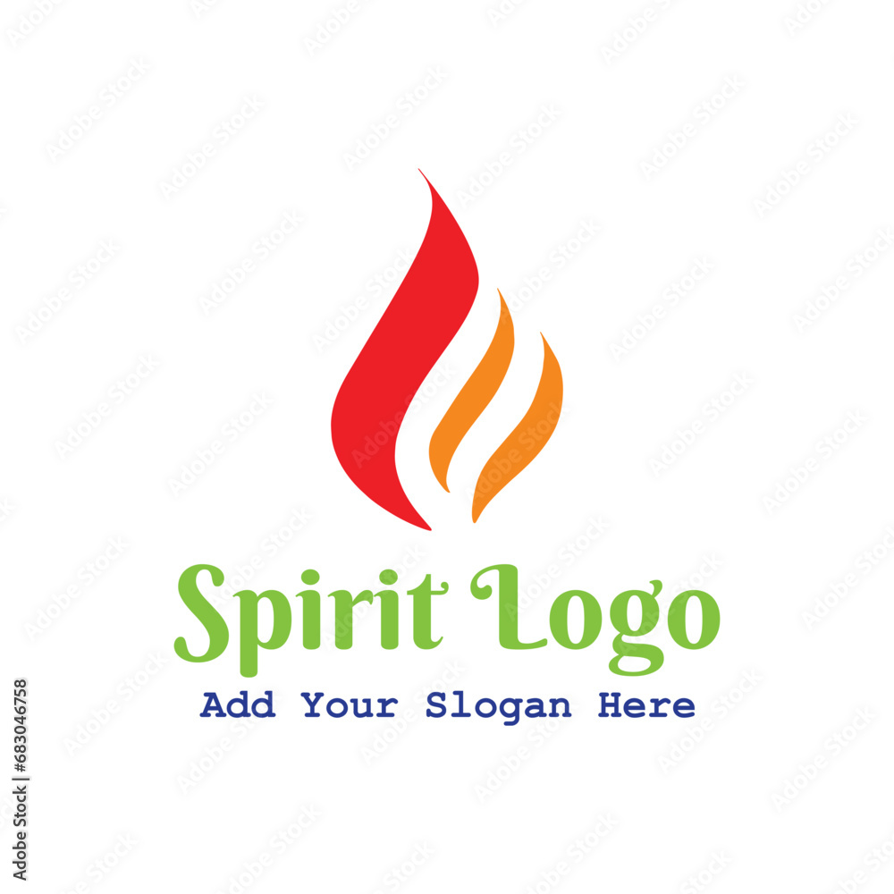 spirit logo design vector format
