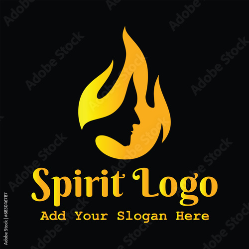 spirit logo design vector format