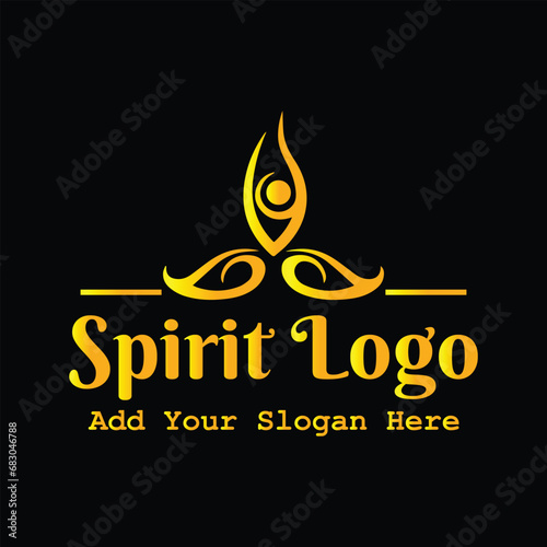 spirit logo design vector format