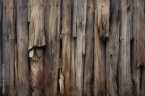 Old wooden fence. Background  Generative Ai