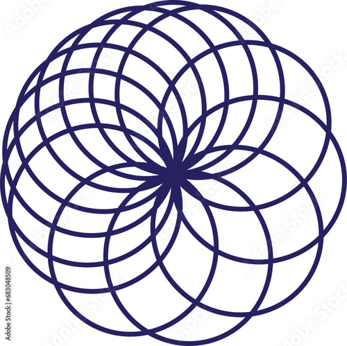 Mandala Art vector Icon isolated on a White Background, Islamic mandala, Abstract mandala, mandala silhouette