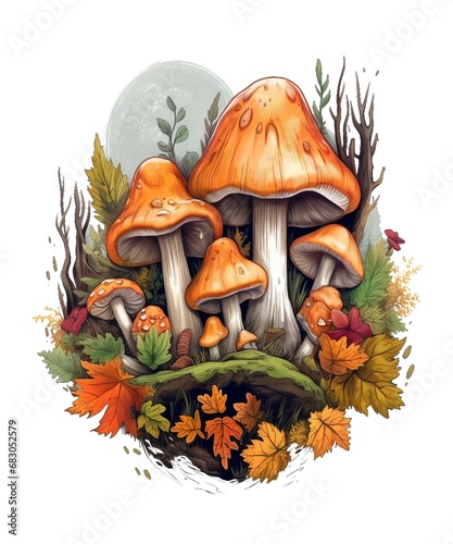mushroom fall autumn