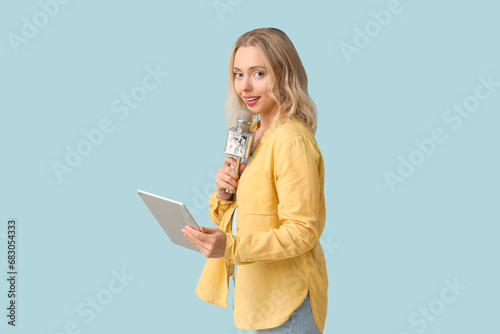 Portrait of female journali...