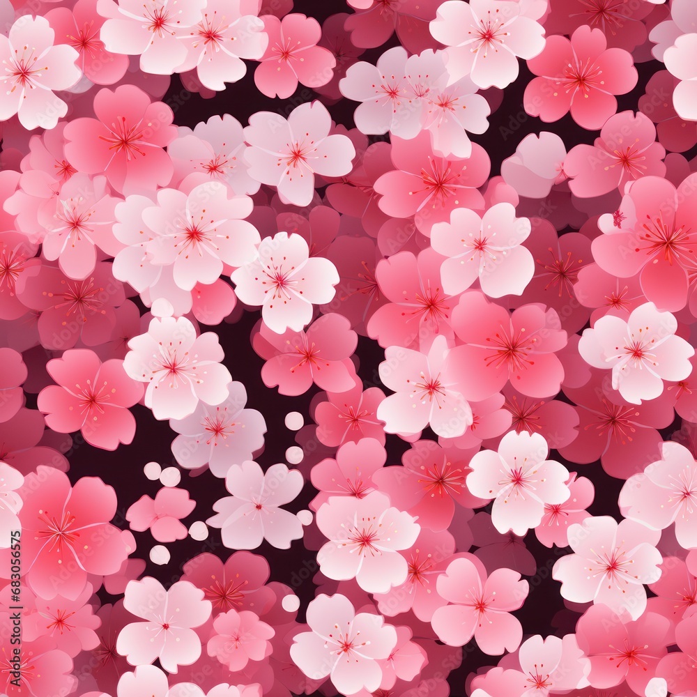 Pink sakura petals. Japanese style pattern background. Beautiful wallpaper Pink sakura petals. Japanese style pattern background. Beautiful wallpaper