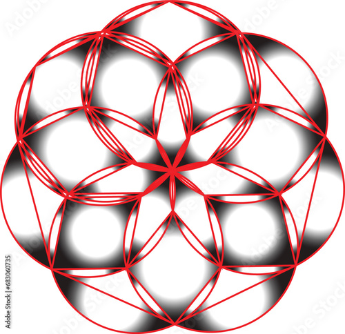 Unick Simple Mandala for Coloring Book Design