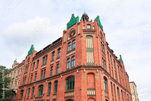 Beautiful old building in Old Town of Katowice  Poland