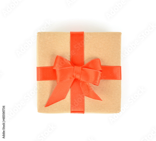 Brown kraft paper gift box ...