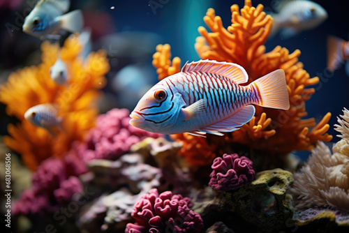 Underwater tropical aquatic colored aquarium fish nature animal exotic water ocean © SHOTPRIME STUDIO