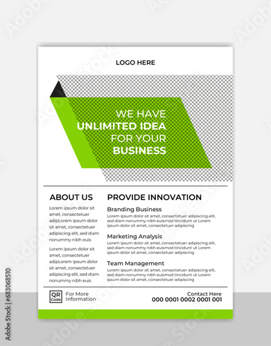 Corporate business flyer template design