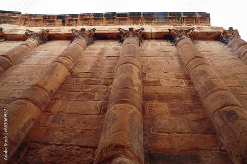 One of Capitoline Temples of Sufetula in Roman ancient city Sufetula in Sbeitla city in north-central Tunisia photo