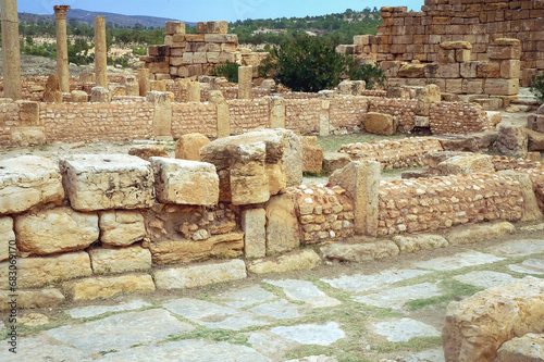 Roman ancient city Sufetula in Sbeitla city in north-central Tunisia photo