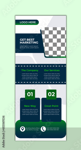 Design of vector roll-up banners,  