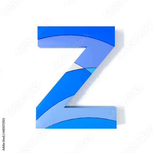 Free Download Multicolored Extruded Alphabet 