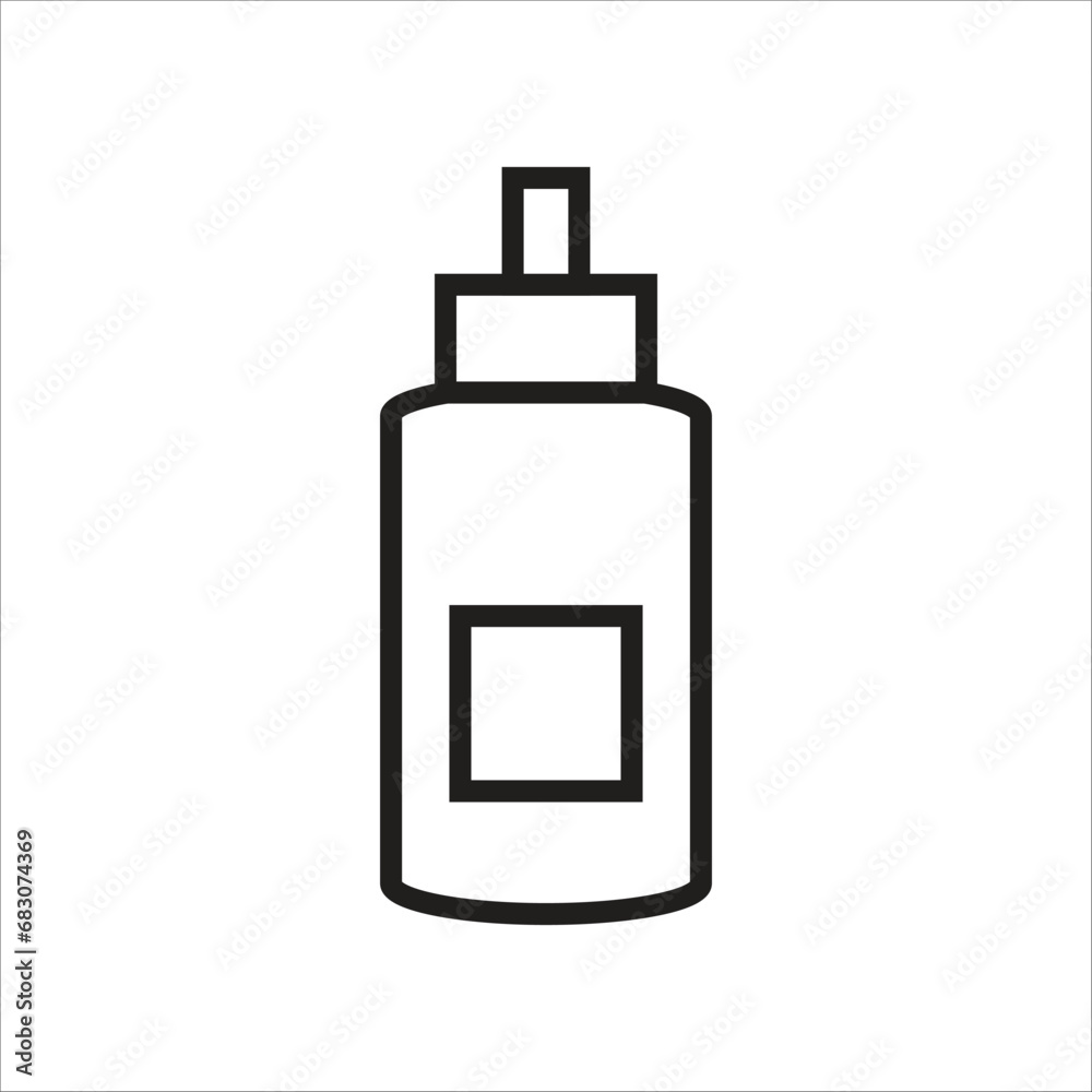 shampoo vector icon line template shampoo vector icon line template