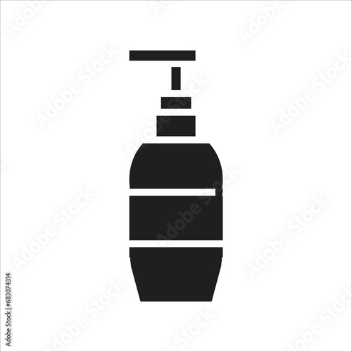 shampoo vector icon line template