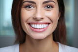 The transformation from dull to dazzling, thanks to teeth whitening. Concept of smile rejuvenation. Generative Ai.