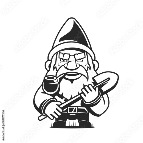 Mushroom fairy house of gnome or fairy, flat cartoon vector illustration isolated on white background. Fantasy house of fairy forest tiny dwellers
