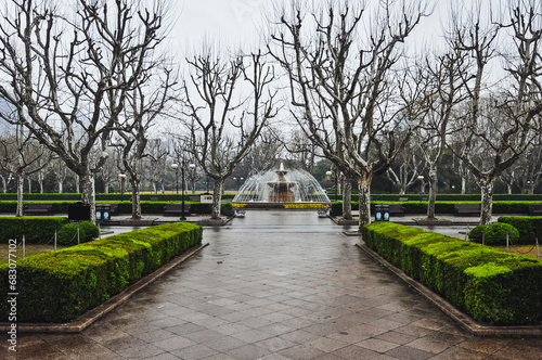 Photography Fuxing Park in the former French Concession of Shanghai, China