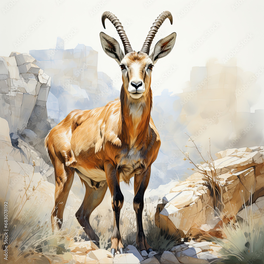 Naklejka premium Waterco Chamois Clipart illustration Generative Ai