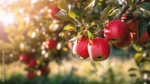 Fresh Apples on the Tree