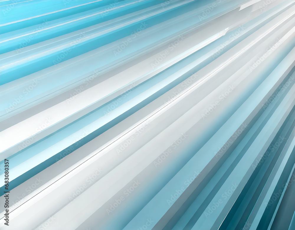 Fototapeta premium abstract business background; moving straight lines of light; white, blue