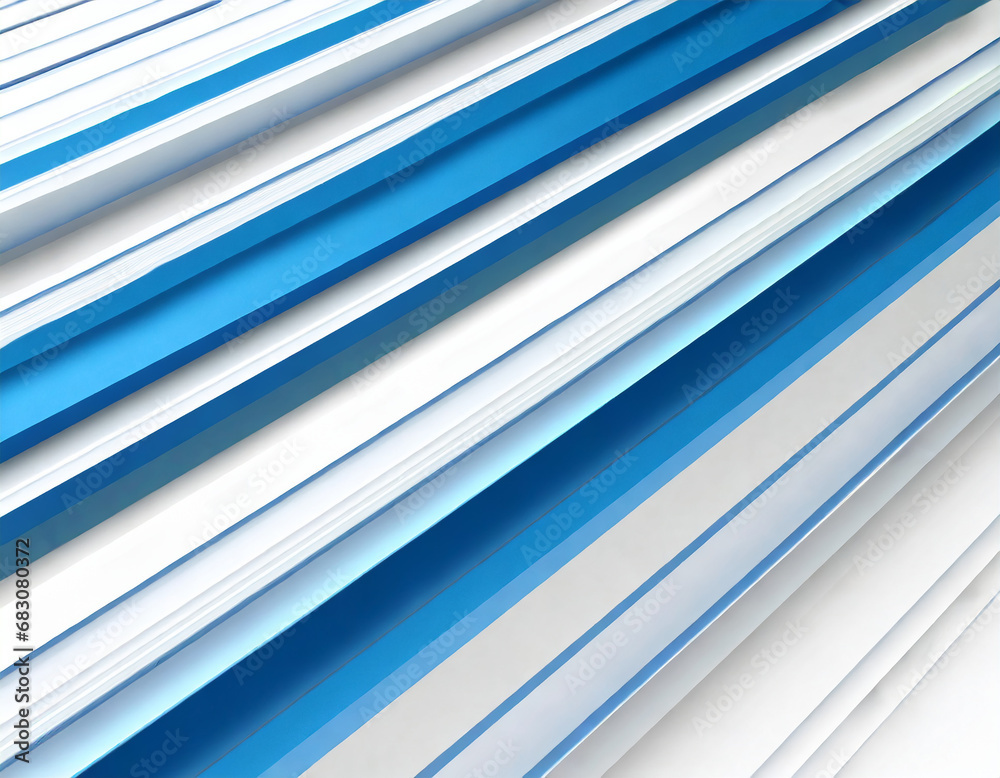 Obraz premium abstract business background; moving straight lines of light; white, blue