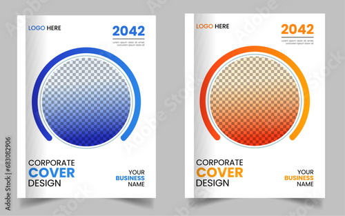 Vector corporate modern business annual report book cover template design, business flyer template ,brochure, advertise, publication, company promotion a4 cover design