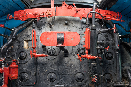 engine room on steam train