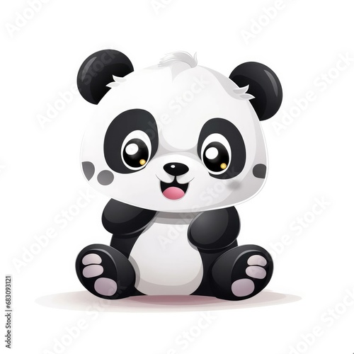 Adorable Cartoon Panda Character