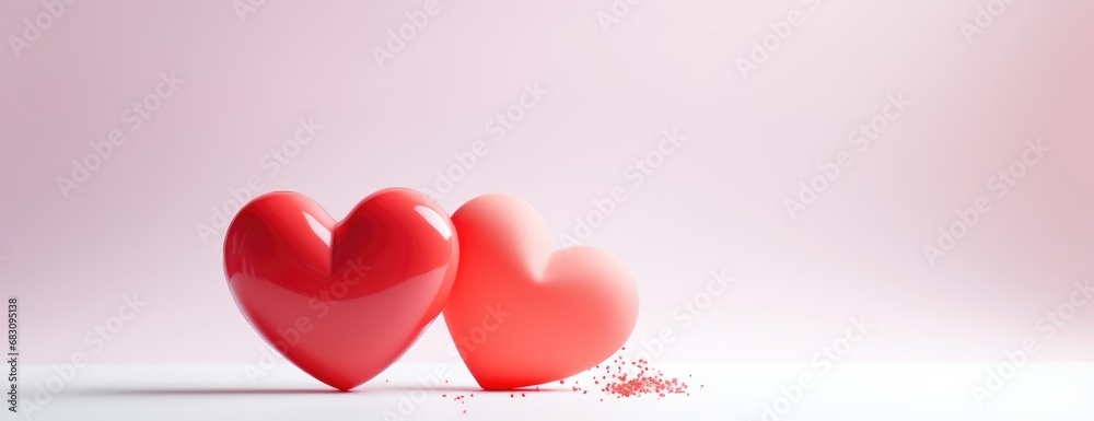 Background with Hearts Design for Valentine's Day. Weddings, mother's day. Poster and banner. greeting card