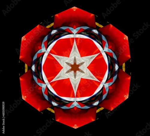 kaleidoscopic fractals for backgrouds and design photo